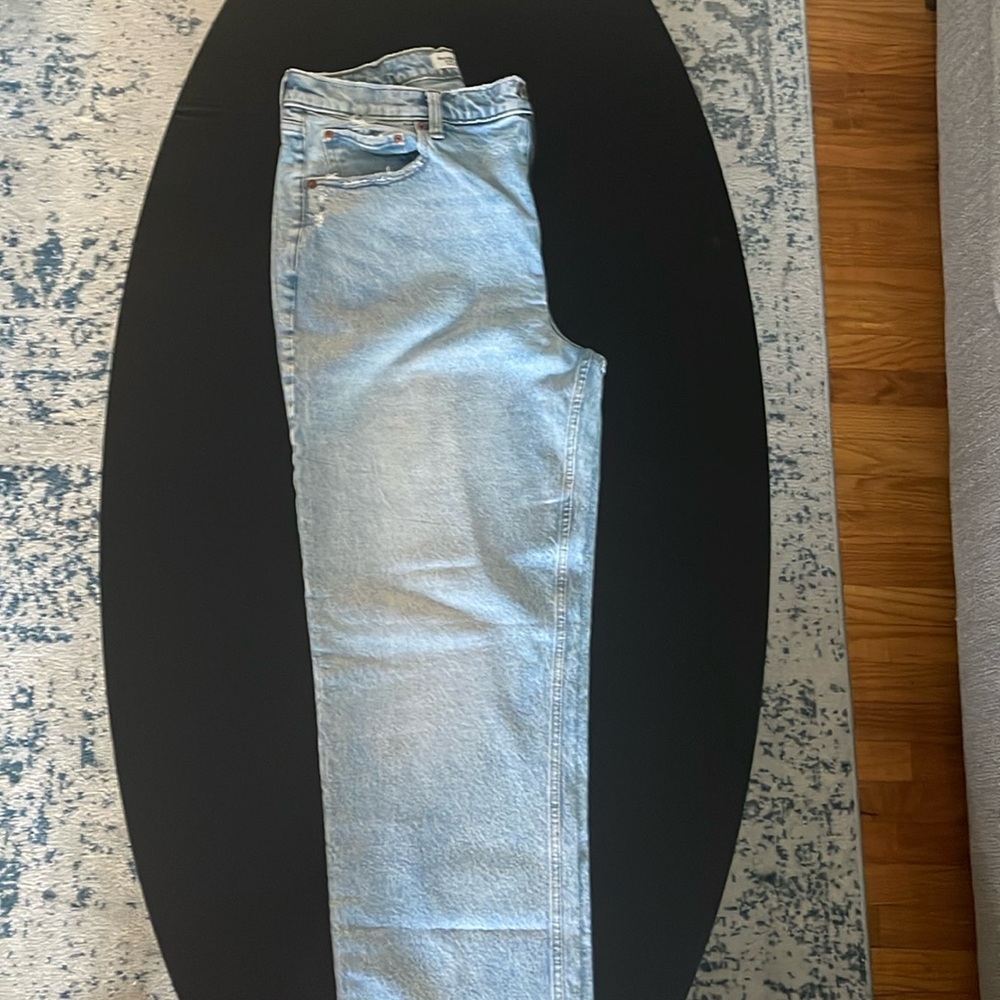 Abercrombie & Fitch 90s Ultra High Rise Straight Jeans 32/14L